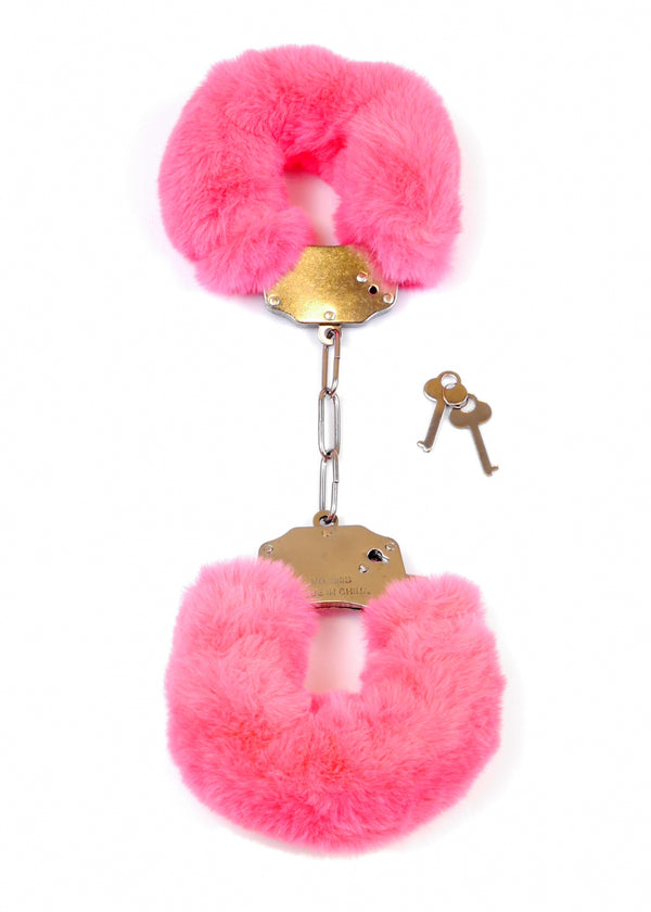 Kajdanki Fetish B   Series  Furry Cuffs Pink