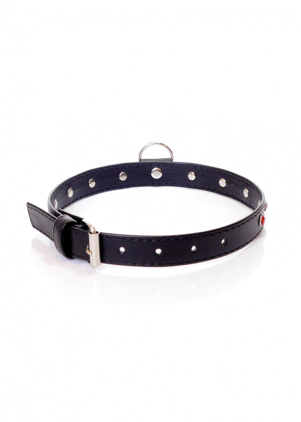 Fetish B   Series Collar   2 cm. red crystal