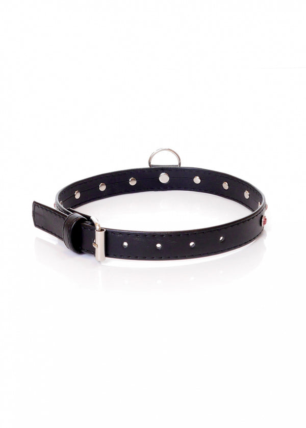 Fetish B   Series Collar   2 cm pink crystal