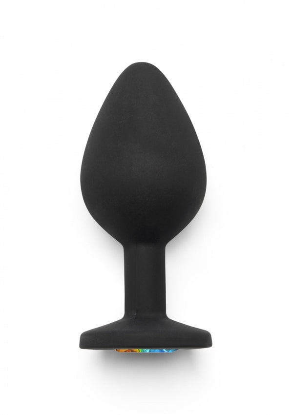 Rainbow Booty Jewel Medium Black