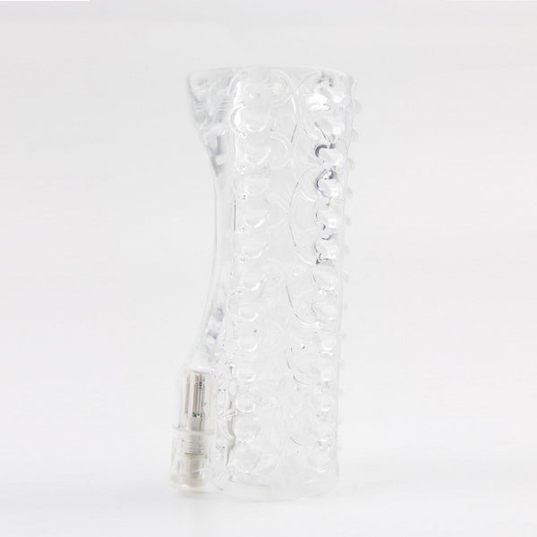 Super Sucker Vibrating Stroker 5,1 Clear