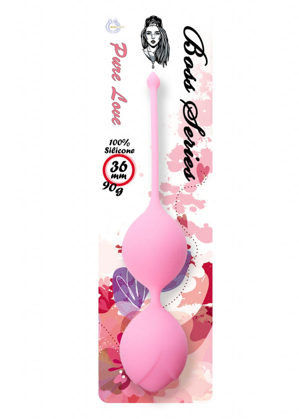 Silicone Kegel Balls 36mm 90g Pink   B   Series