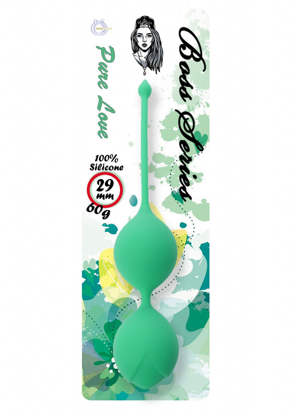 Silicone Kegel Balls 29mm 60g Green   B   Series