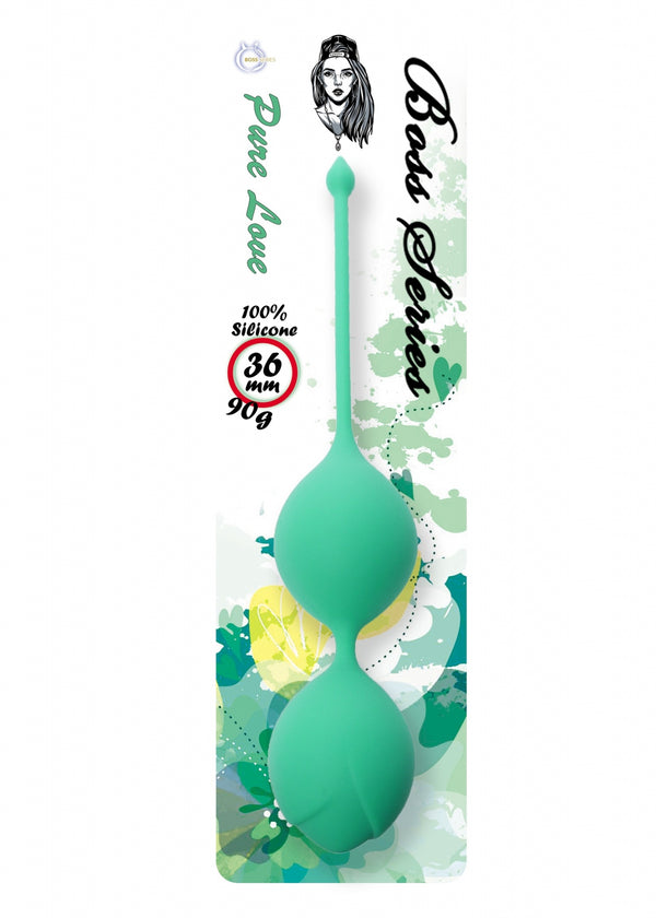 Silicone Kegel Balls 36mm 90g Green   B   Series