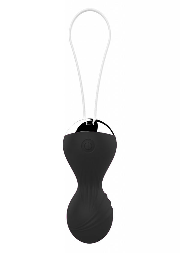 Kulki Vibrating Silicone Kegel Balls USB 10 Function / Remote control  Black