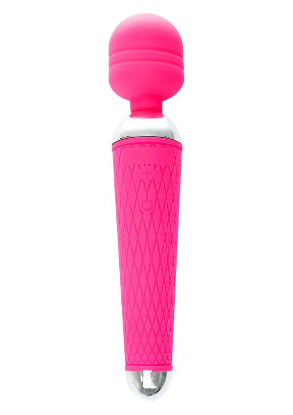 Power Massager Wand USB Pink 10 Functions Stimulator