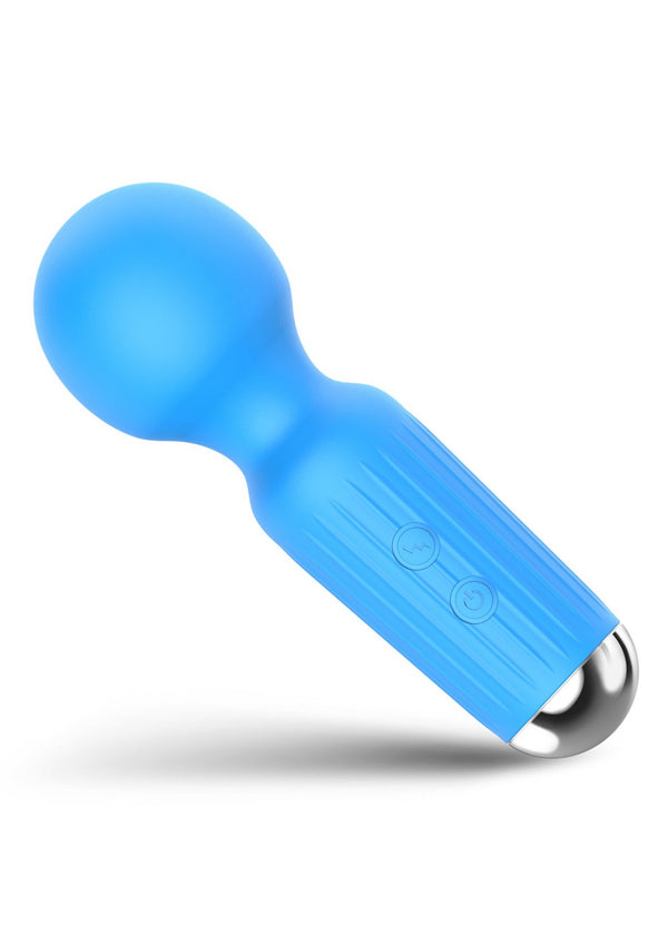 Rechargeable Mini Massager USB 20 Functions Blue