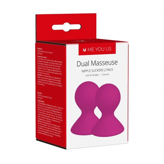 Pompka  Me You Us Dual Masseuse Silicone Nipple Suckers 2 Pack Purple