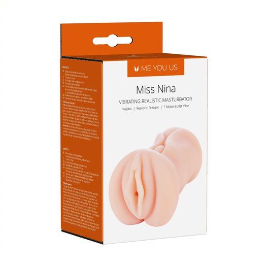 Me You Us Miss Nina Premium Vibrating Realistic Masturbator Flesh Masturbator