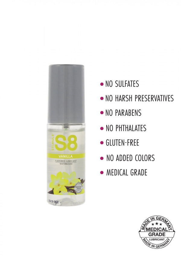 S8 WB Flavored Lube 50ml Vanilla