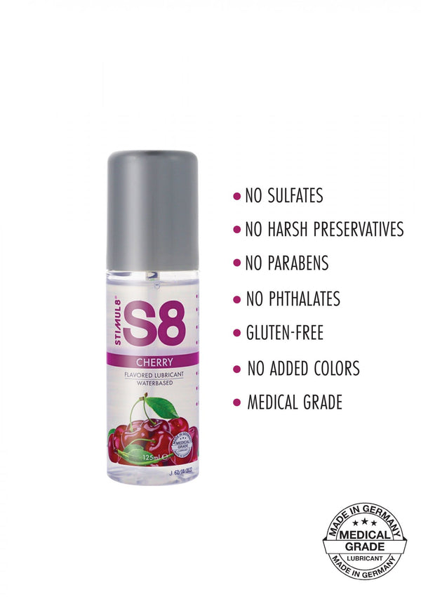 S8 WB Flavored Lube 125ml Cherry