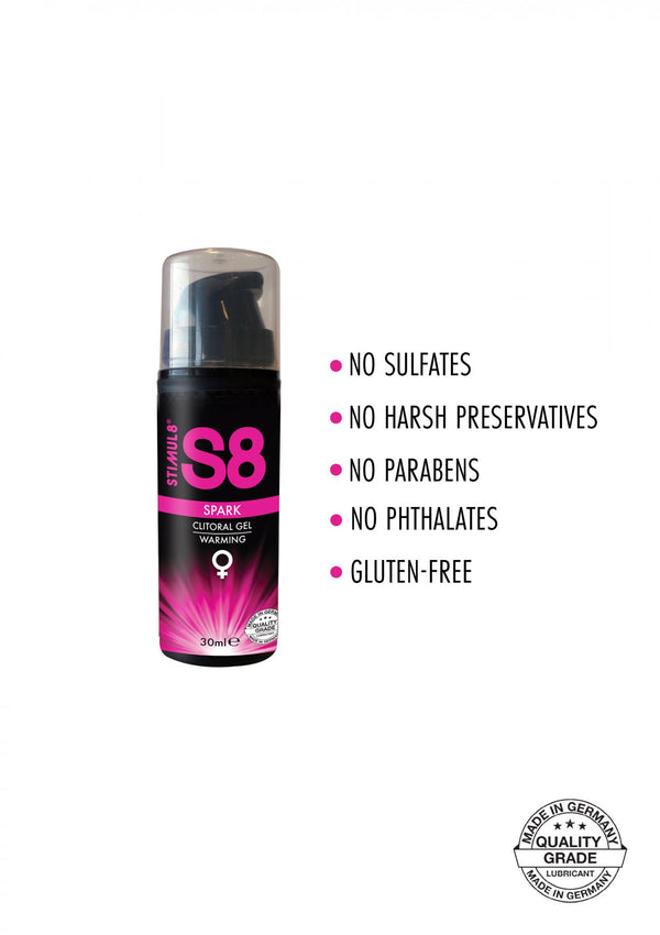 S8 Spark Clitoral Gel 30ml Warming