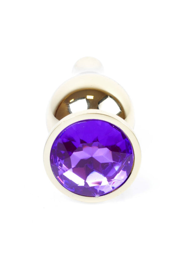 Plug Jewelery Gold BUTT PLUG Purple
