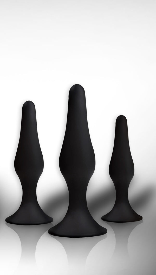 Plug   Anal Plug box 3 pack black