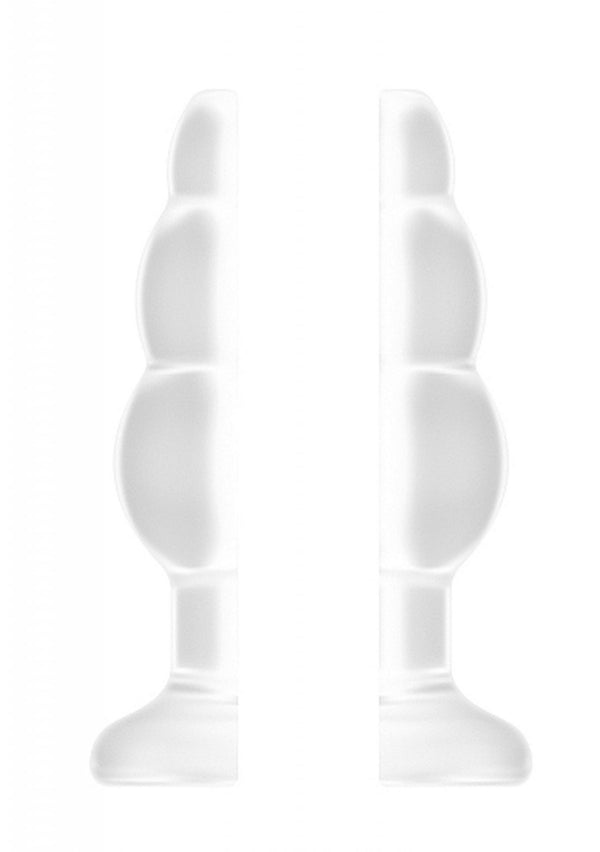 No.49   Small Hollow Tunnel Butt Plug   3 Inch   Translucent