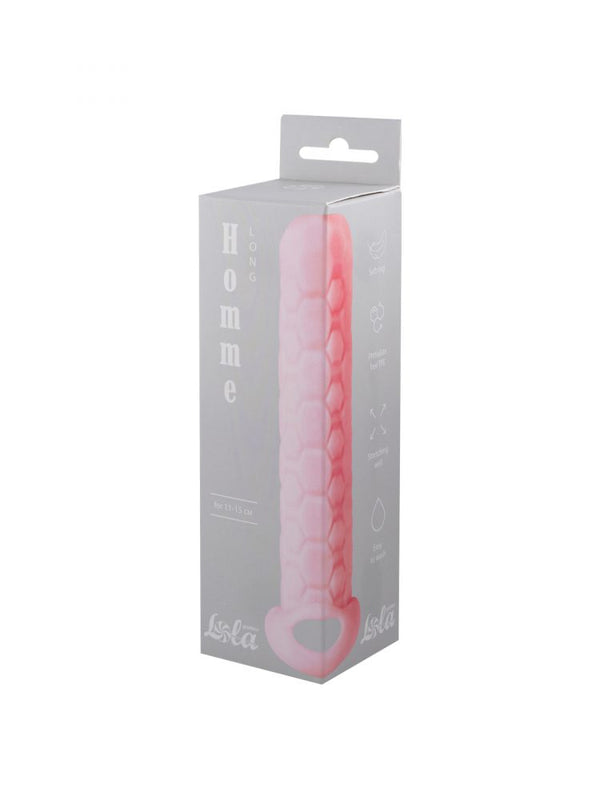 Penis sleeve Homme Long Pink for 11 15cm