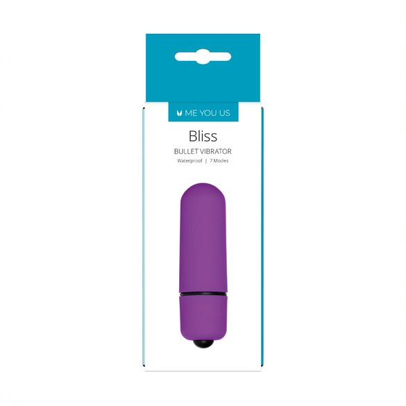 Wibrator  Me You Us Bliss 7 Mode Mini Bullet Vibrator Purple