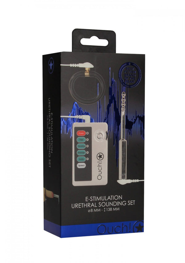 E stim Urethral Sounding Set   Small   Silver