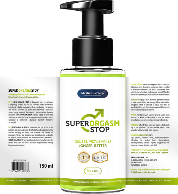 Super Orgasm Stop Gel 150 ml
