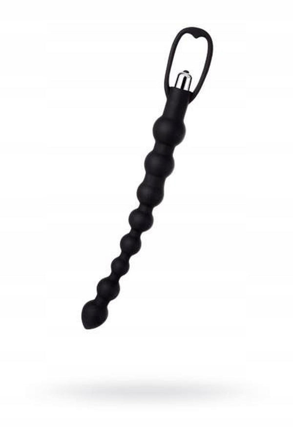 A TOYS, Anal Vibration Chain, Silicone, Black, 34 cm
