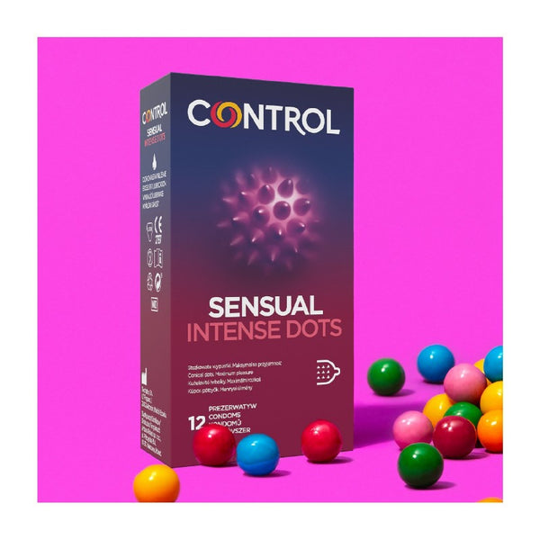 Prezerwatywy Control Sensual Intense Dots 12s