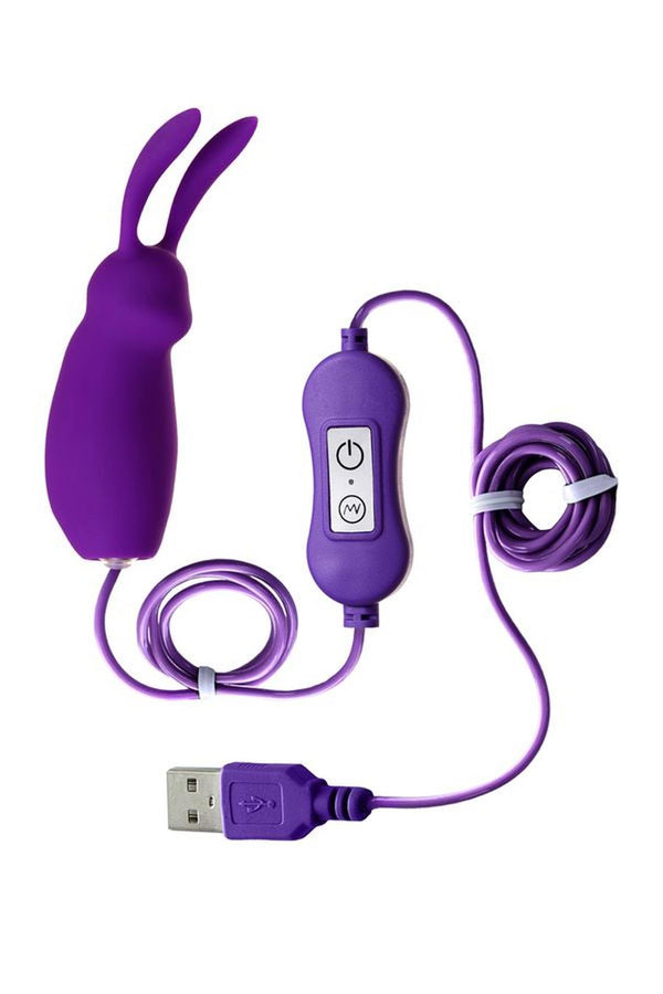 A TOYS, Vibro egg Bunny, with control panel, silicone, violet
