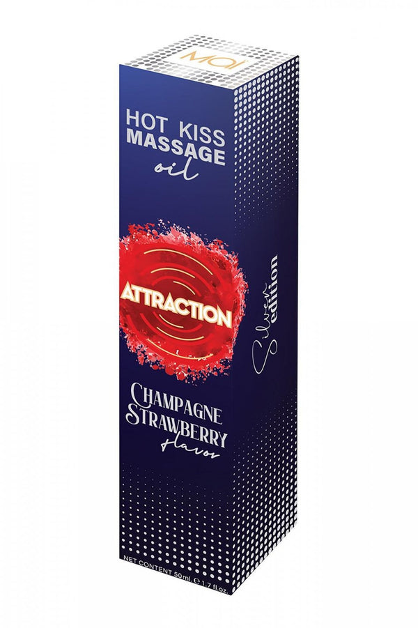 MASSAGE OIL  ATTRACTION CHAMPAGNE STRAWBERRY 50 ML