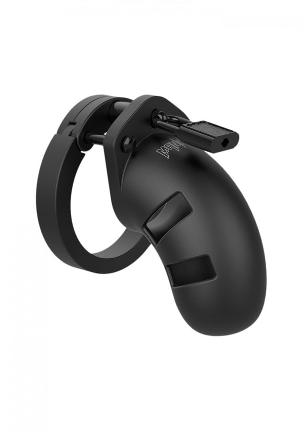 Model 20 Chastity 3.5 Silicone Cock Cage Black
