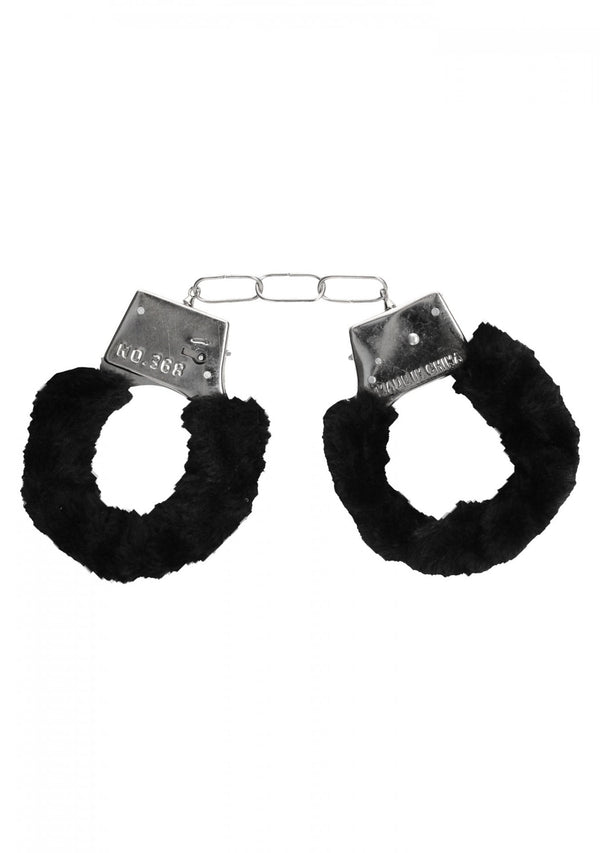 Pleasure Furry Hand Cuffs With Quick Release Button