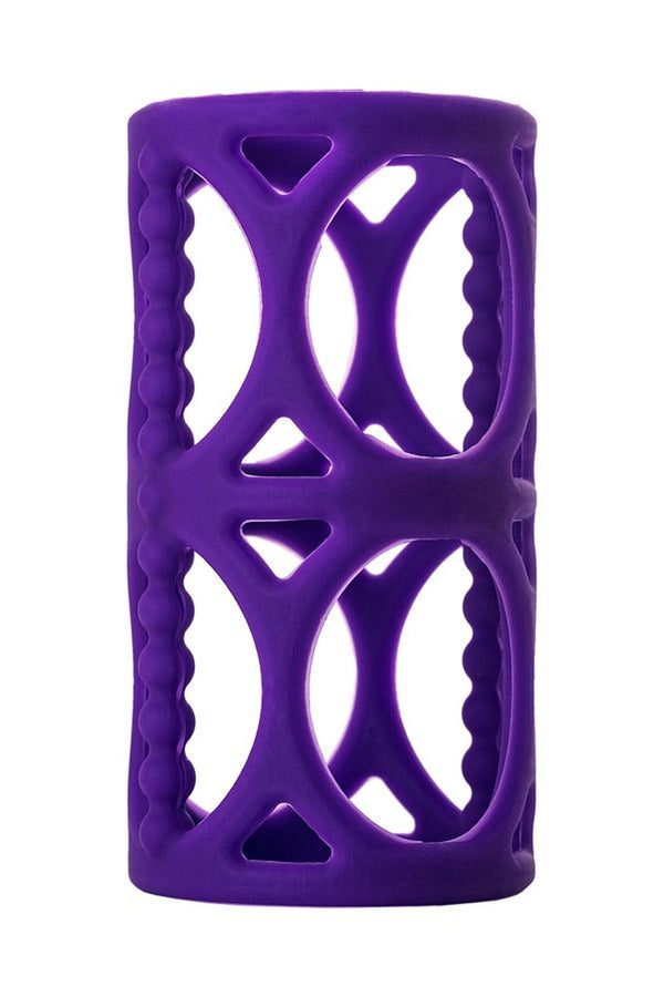 A TOYS, Penis Sleeve, Silicone, Purple, 7.5 cm