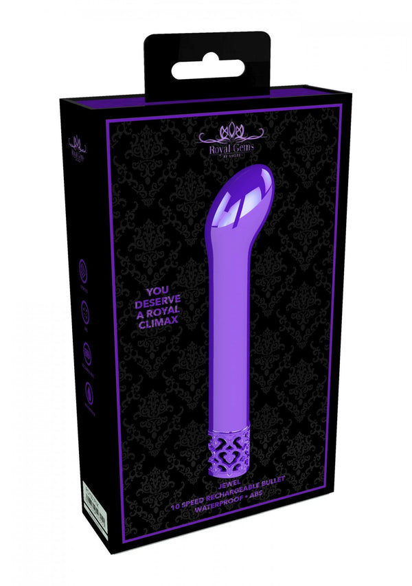 Jewel   Rechargeable ABS Bullet   Purple