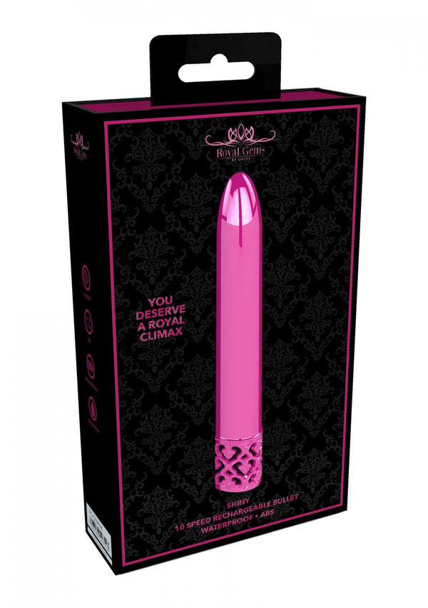 Shiny   Rechargeable ABS Bullet   Pink
