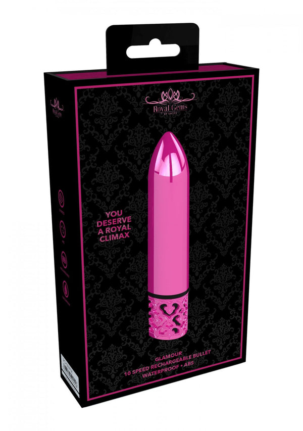 Glamour   Rechargeable ABS Bullet   Pink
