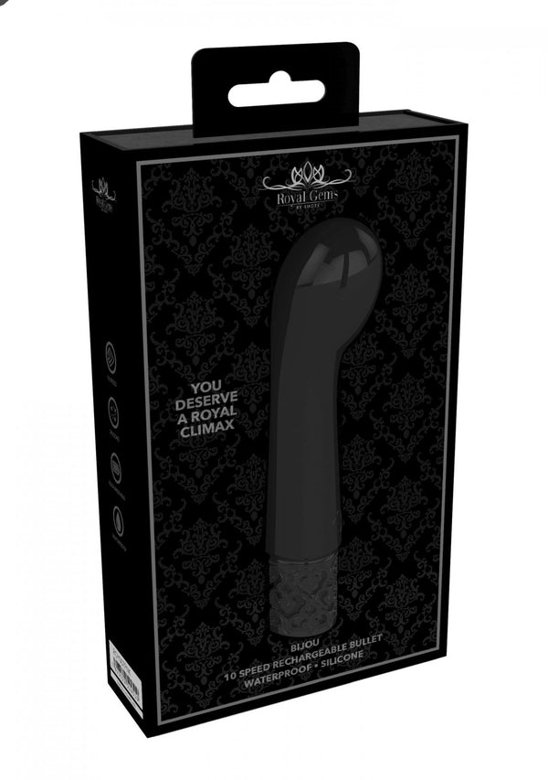 Bijou   Rechargeable Silicone Bullet   Black