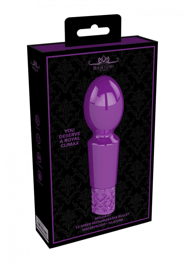 Brilliant Rechargeable Silicone Bullet Purple