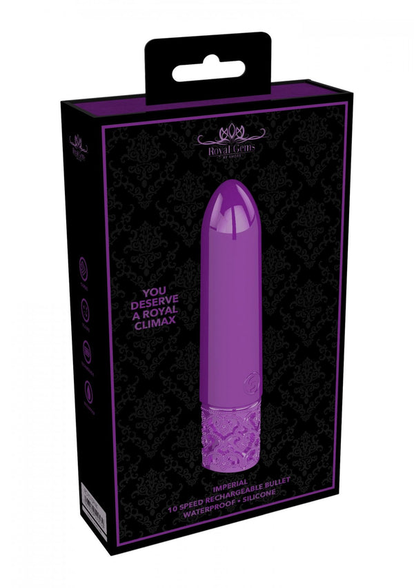 Imperial   Rechargeable Silicone Bullet   Purple