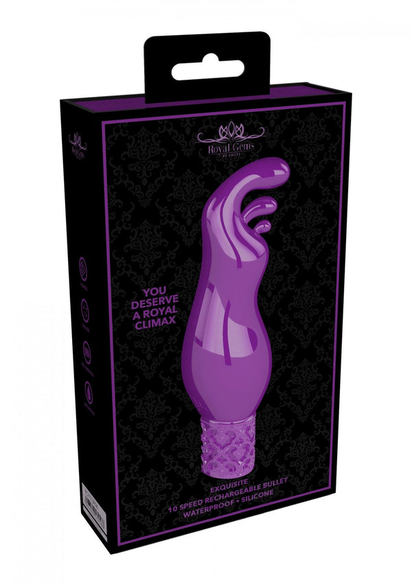Exquisite Rechargeable Silicone Bullet Purple