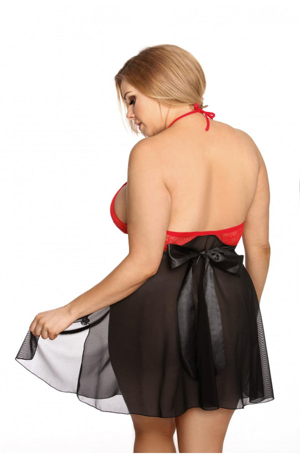 Lydia XXL+ (petticoat &amp; thong/chemise &amp; string)