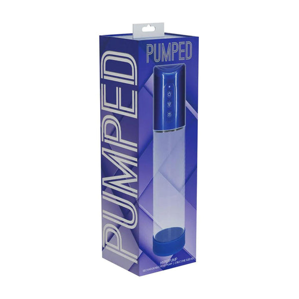 HyperPump - Rechargeable Penis Pump - Metallic Blue