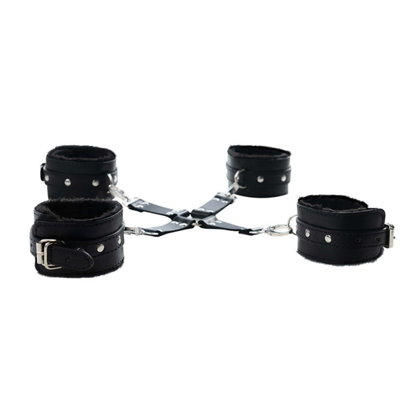 Black hogtie with comfy wrist and ankle cuffs