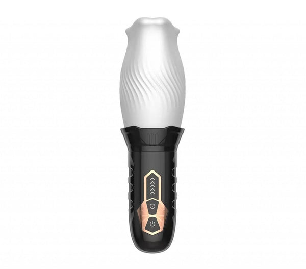 Rotating and vibrating masturbator