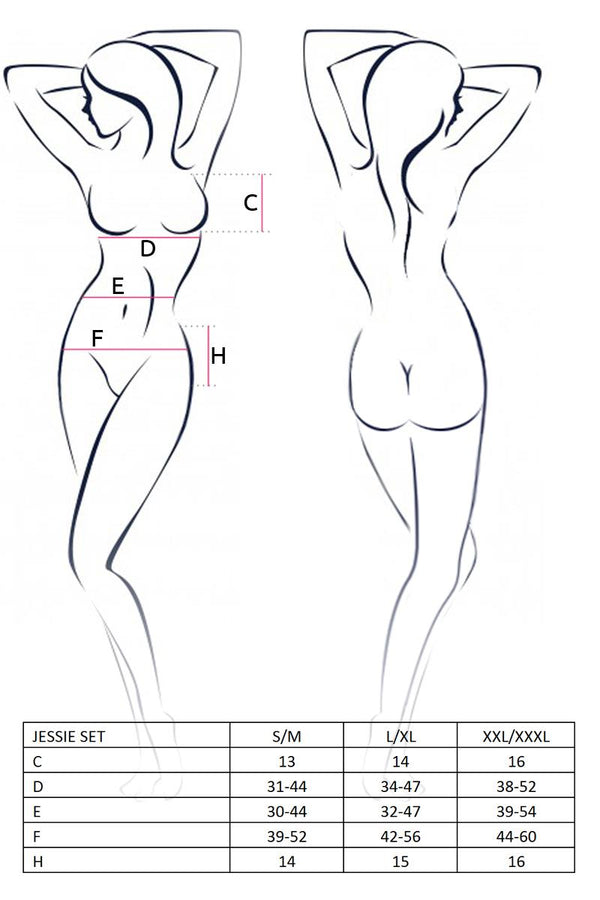 Lingerie-JESSIE SET black L/XL - Casmir