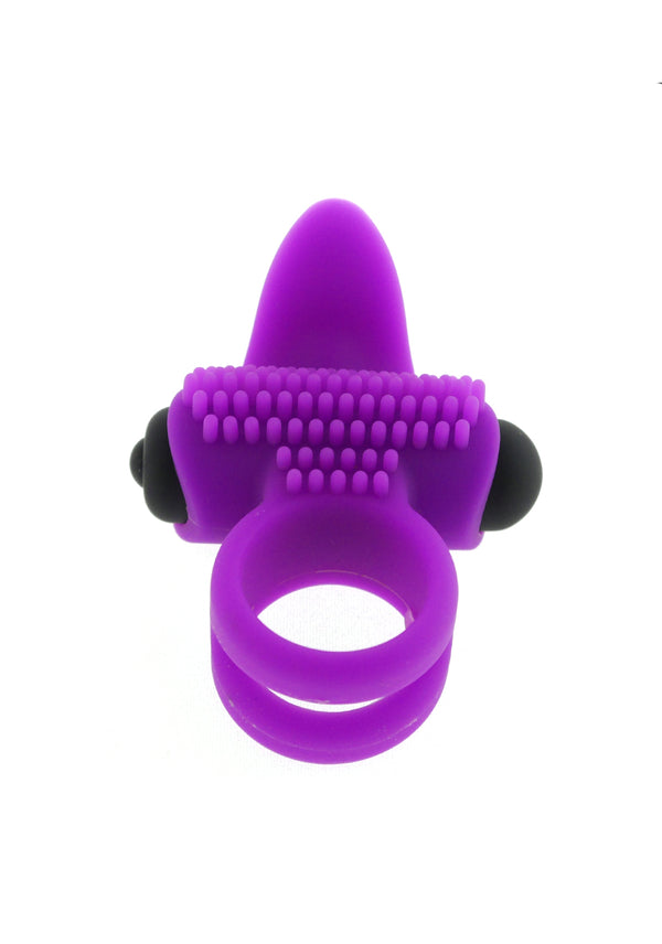 Vibrator Ring Bullet Lastic Ring.Function:1.Medical Silicon.Violet