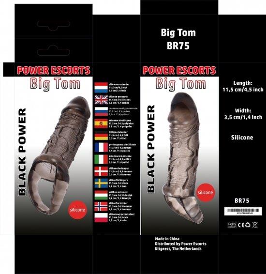Big tom black big size penis extender 11.5 cm
