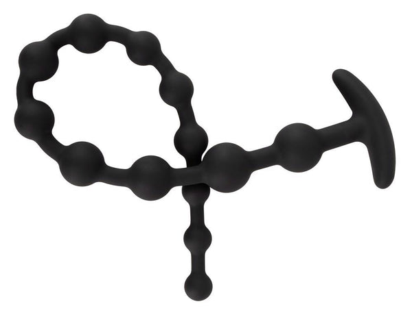 Black Velvets Anal Beads Silic